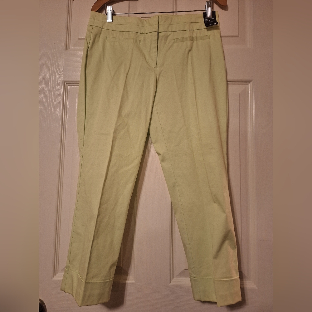 New York & Company Womens Pants Slim Leg Crop Crosby Street Pant